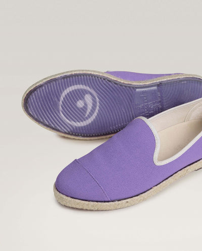 Women's cotton espadrille, purple