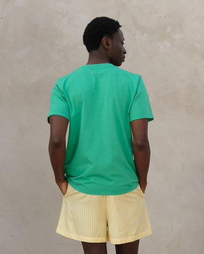 T-shirt homme coton bio vert dos Angarde