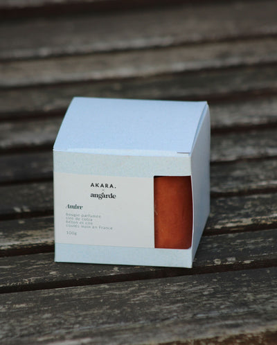 Bougie collab Akara Terracotta + packaging