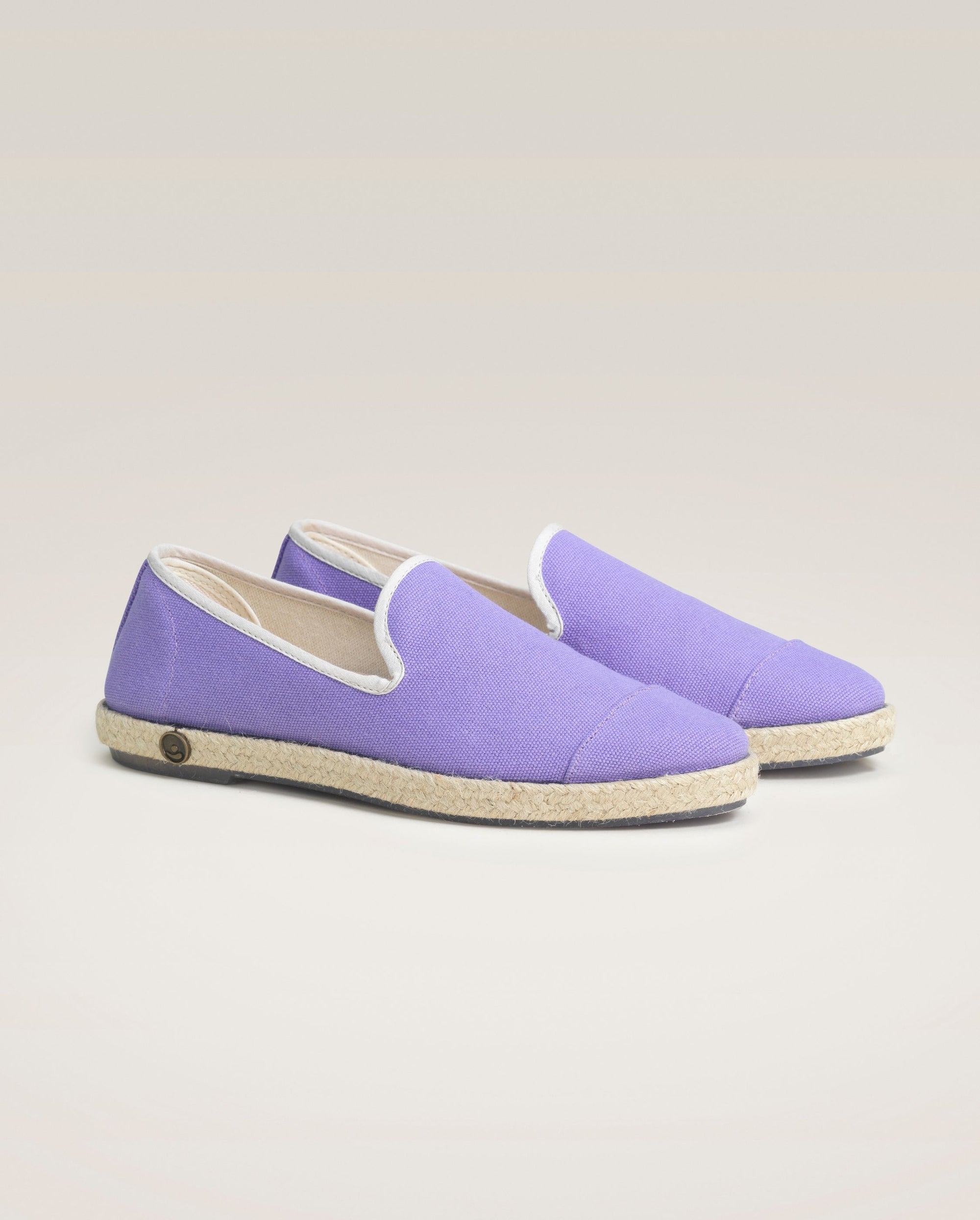 Espadrilles colorama packshot face Angarde homme violet