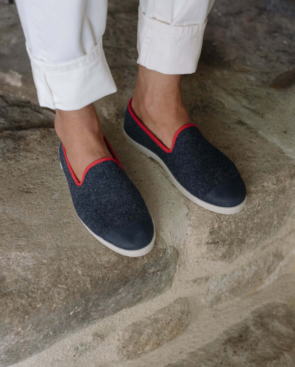 Chaussons Angarde x GILI'S - Navy Azulejos pour Homme