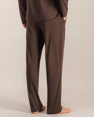 Men's Tencel pajamas set, chocolate