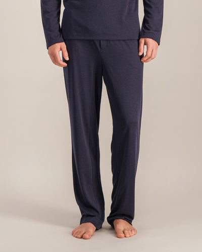 Men's Tencel pants, navy