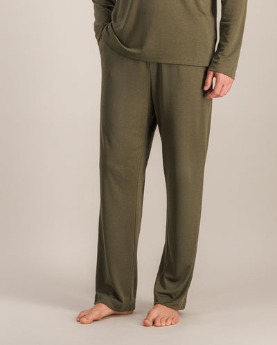 Men's Tencel pants, matcha