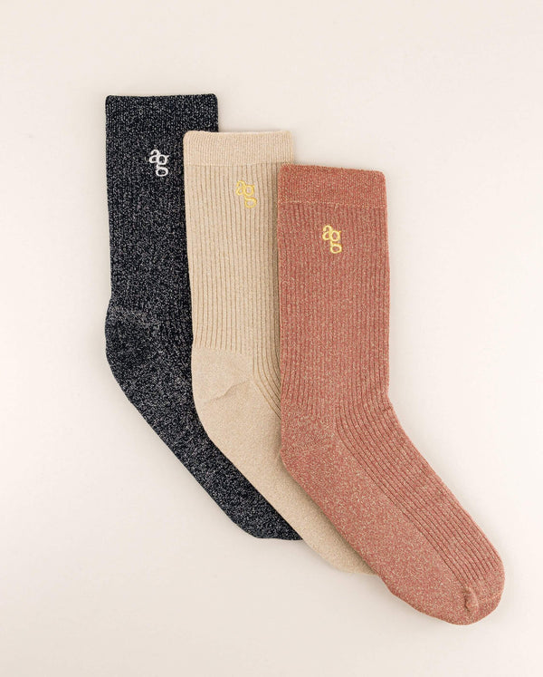Lot De 3 Paires De Chaussettes Femme - Taille UK 4-6 / EUR 36-42 - NEUVES Avec étiquettes