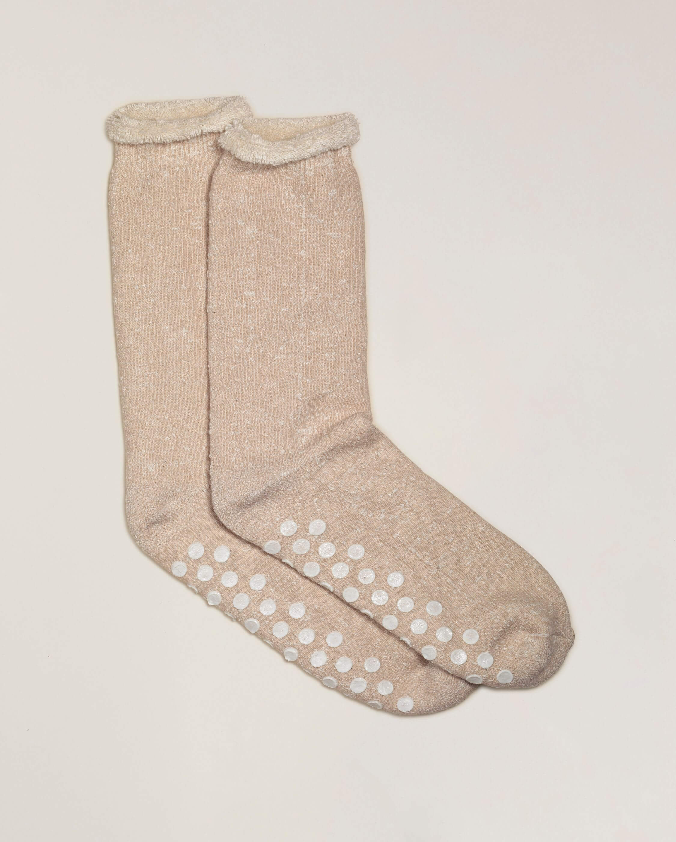 Chaussons Chaussettes femme beige clair Angarde ANGARDE