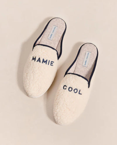 Mule femme Mamie Cool, collab' x émoi émoi dessus Angarde