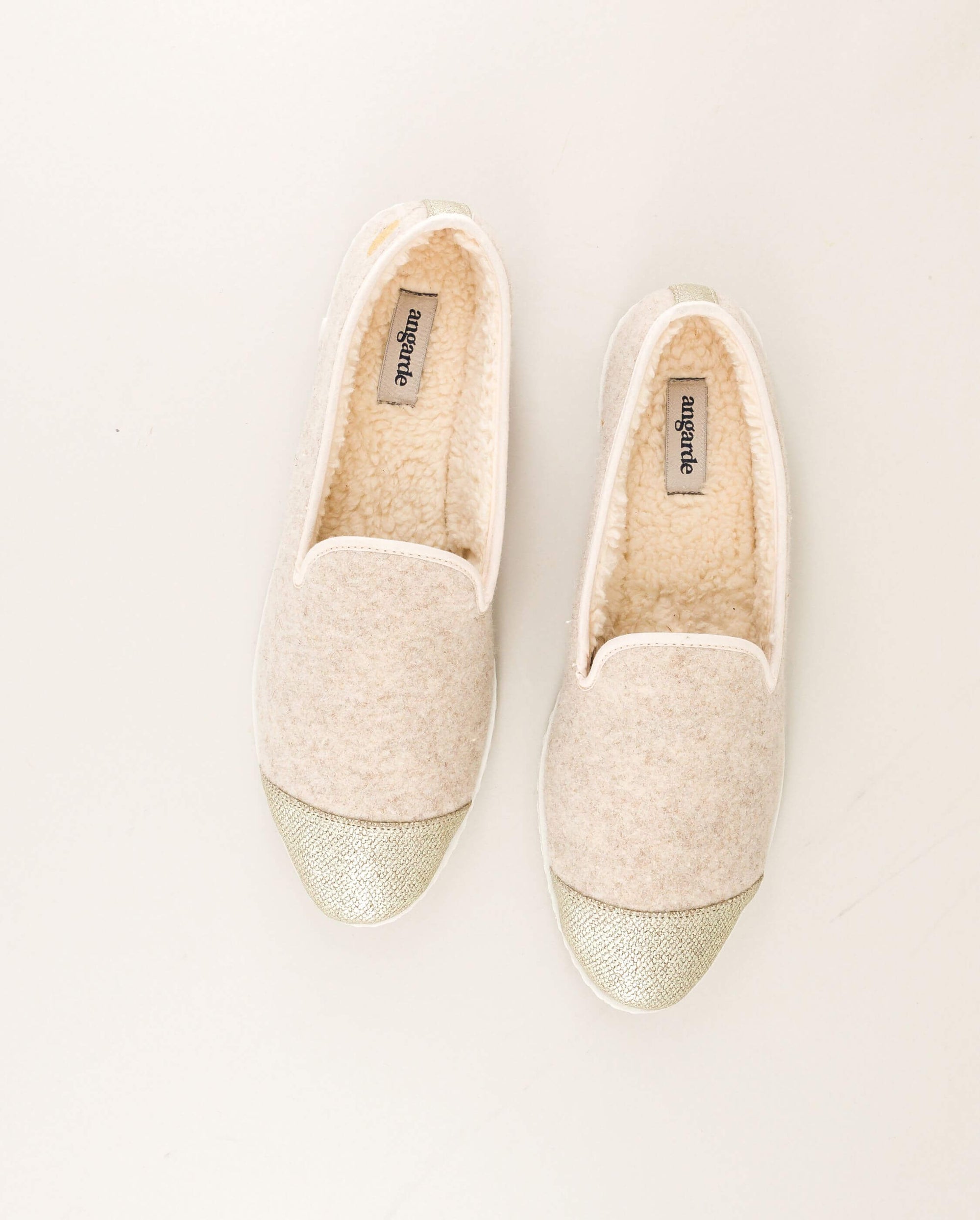 Women's collab' x l'Arrangeuse slipper, golden beige