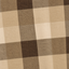 Coton bio tartan chocolat