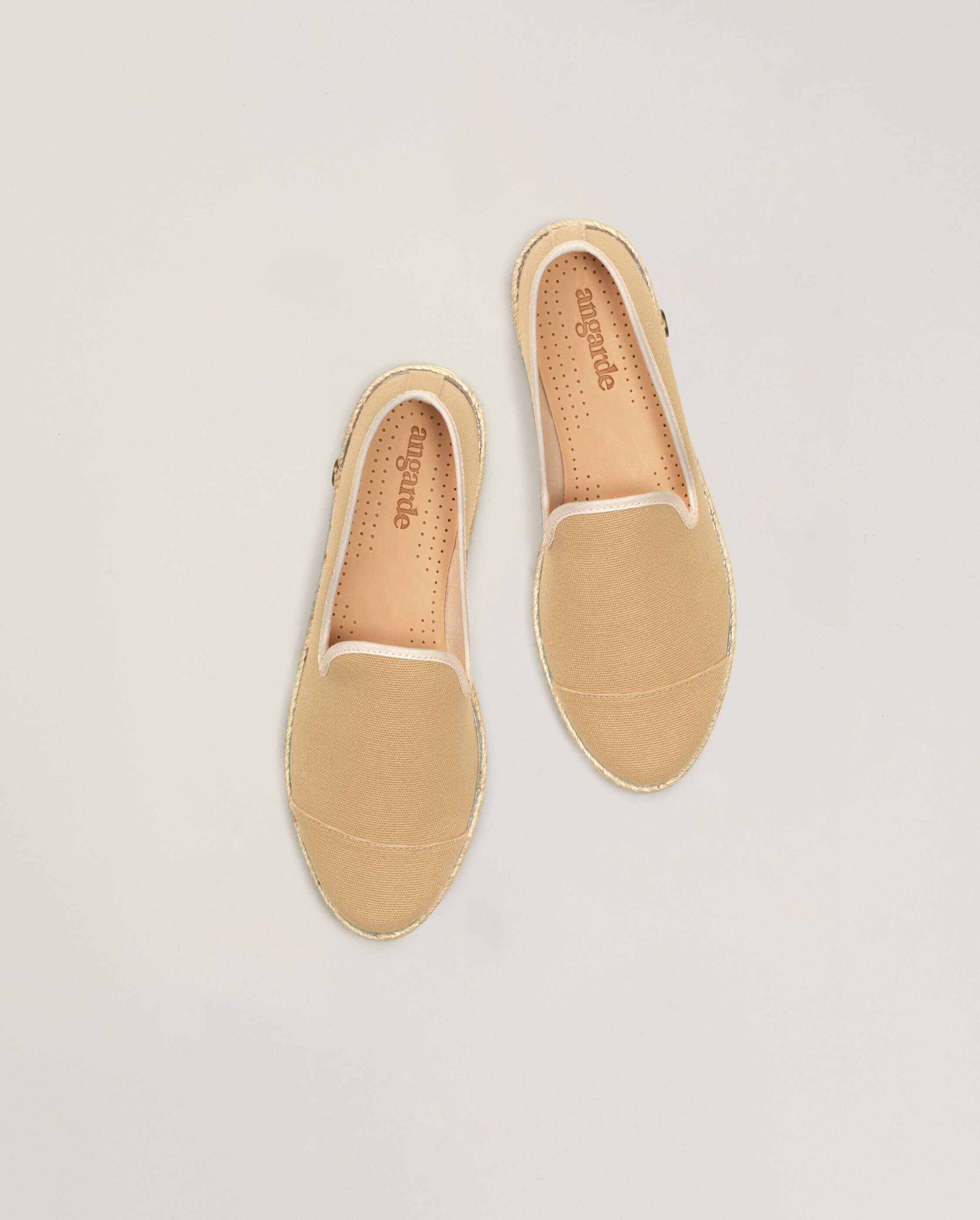 Women s espadrille in recycled cotton beige Angarde