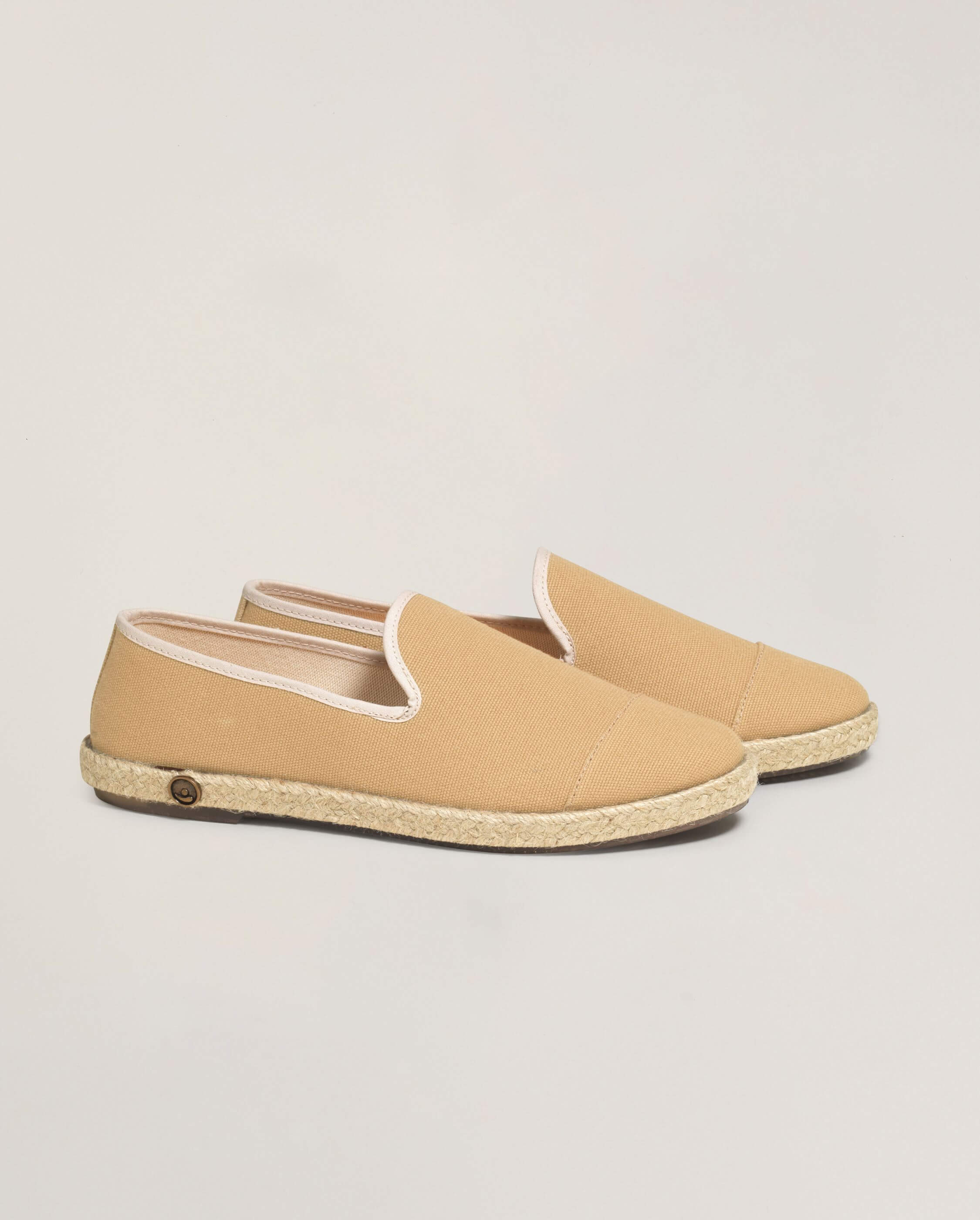 Espadrille homme coton beige Angarde