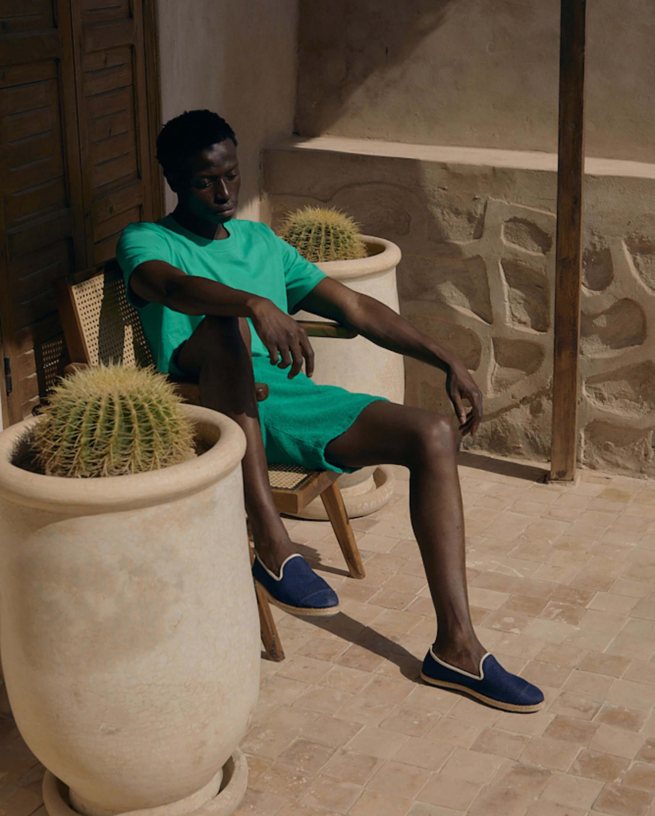 Espadrille homme denim brut Angarde