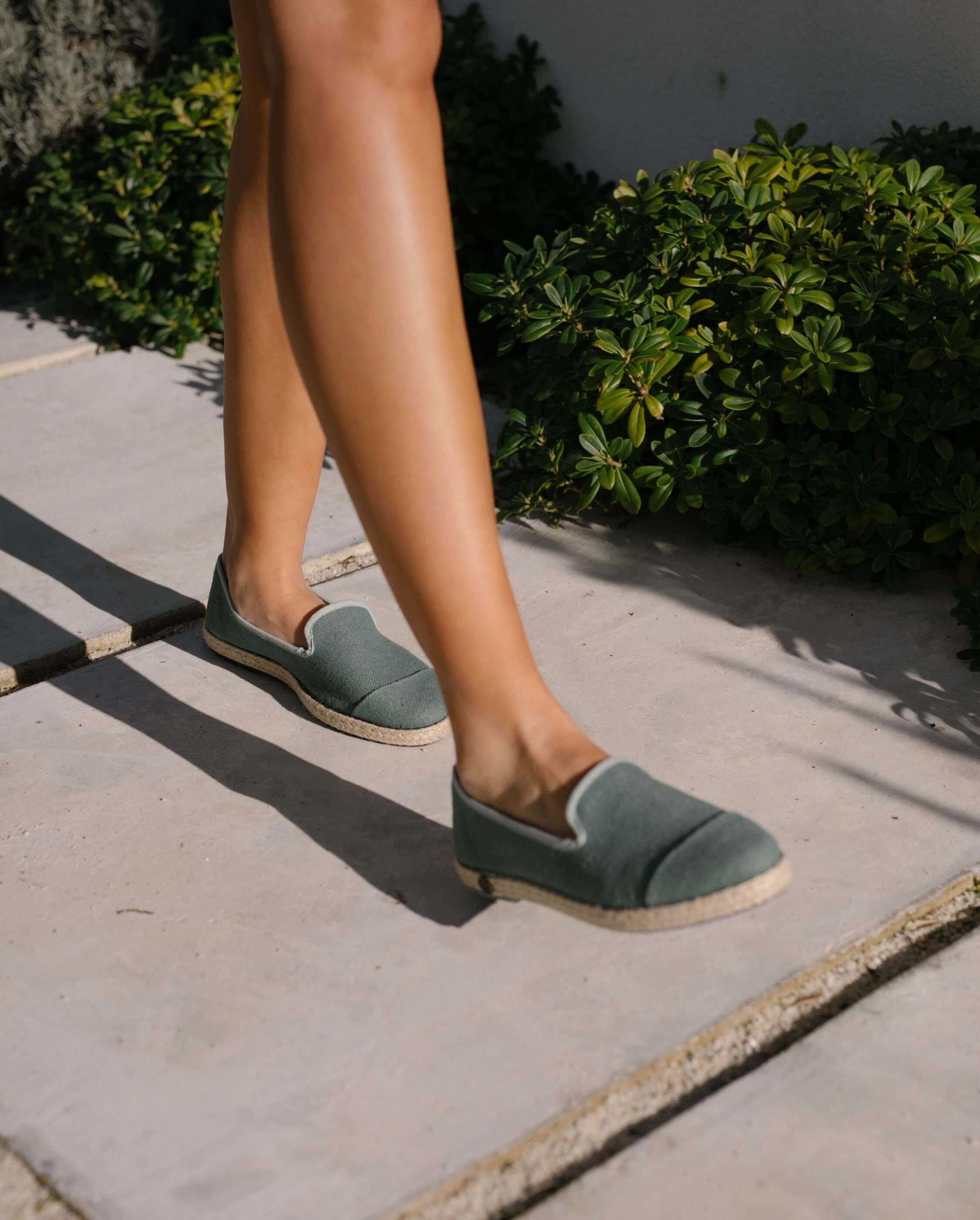 Espadrille best sale en lin