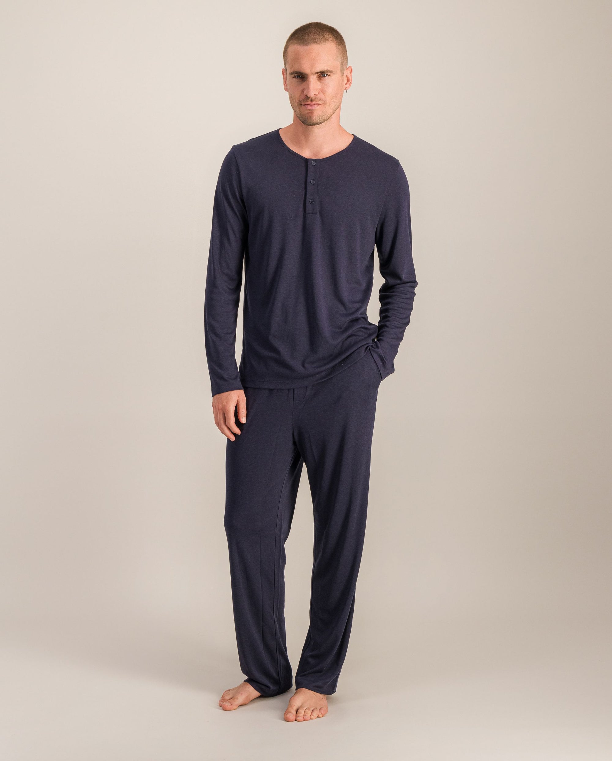 Ensemble pyjama homme Tencel, marine