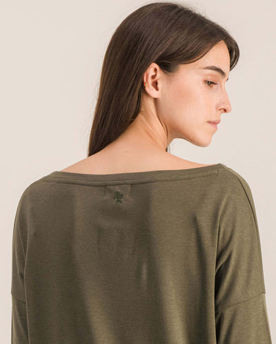 Haut de pyjama femme, matcha zoom dos Angarde