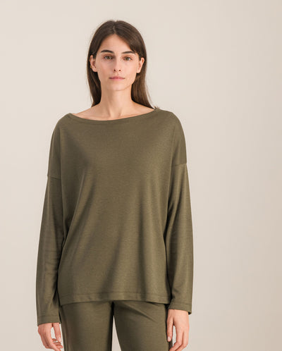 Haut de pyjama femme, matcha