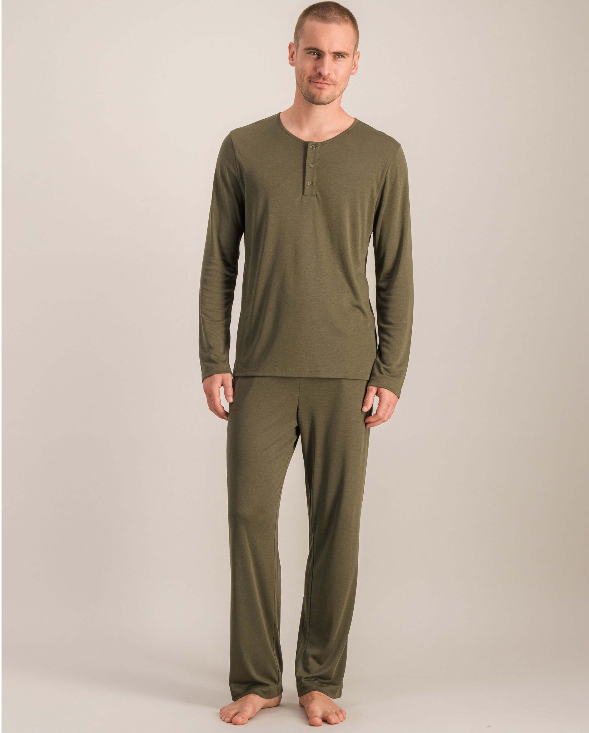 Haut de pyjama homme, matcha plein pied Angarde