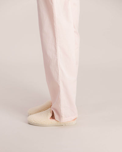 Pantalon pyjama femme coton bio, rose close up Angarde