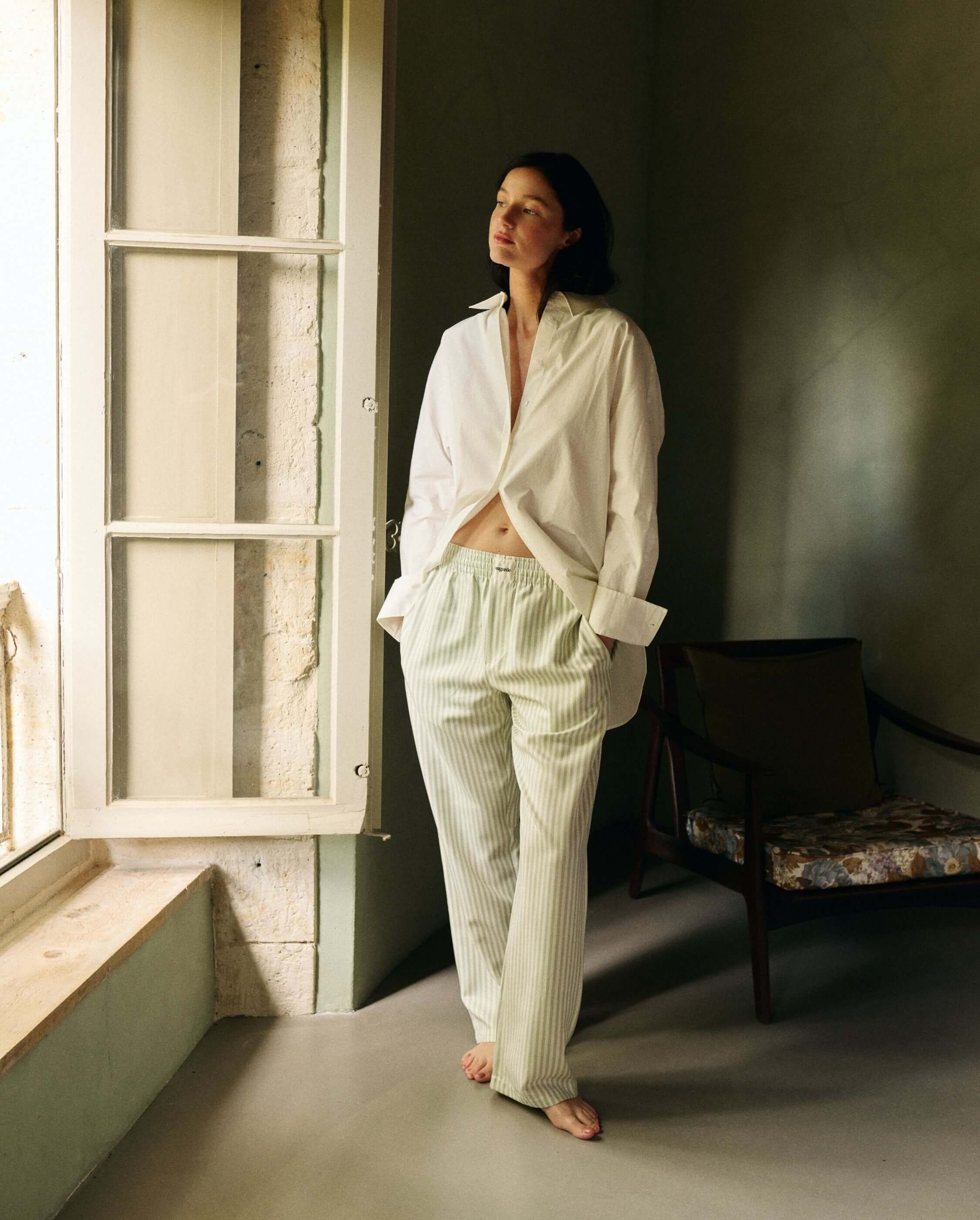 Pantalon De Pyjama Long Décontracté Pour Femme – Cordon De Serrage, Tissu Doux – Polyester/élasthanne – Confort Maison