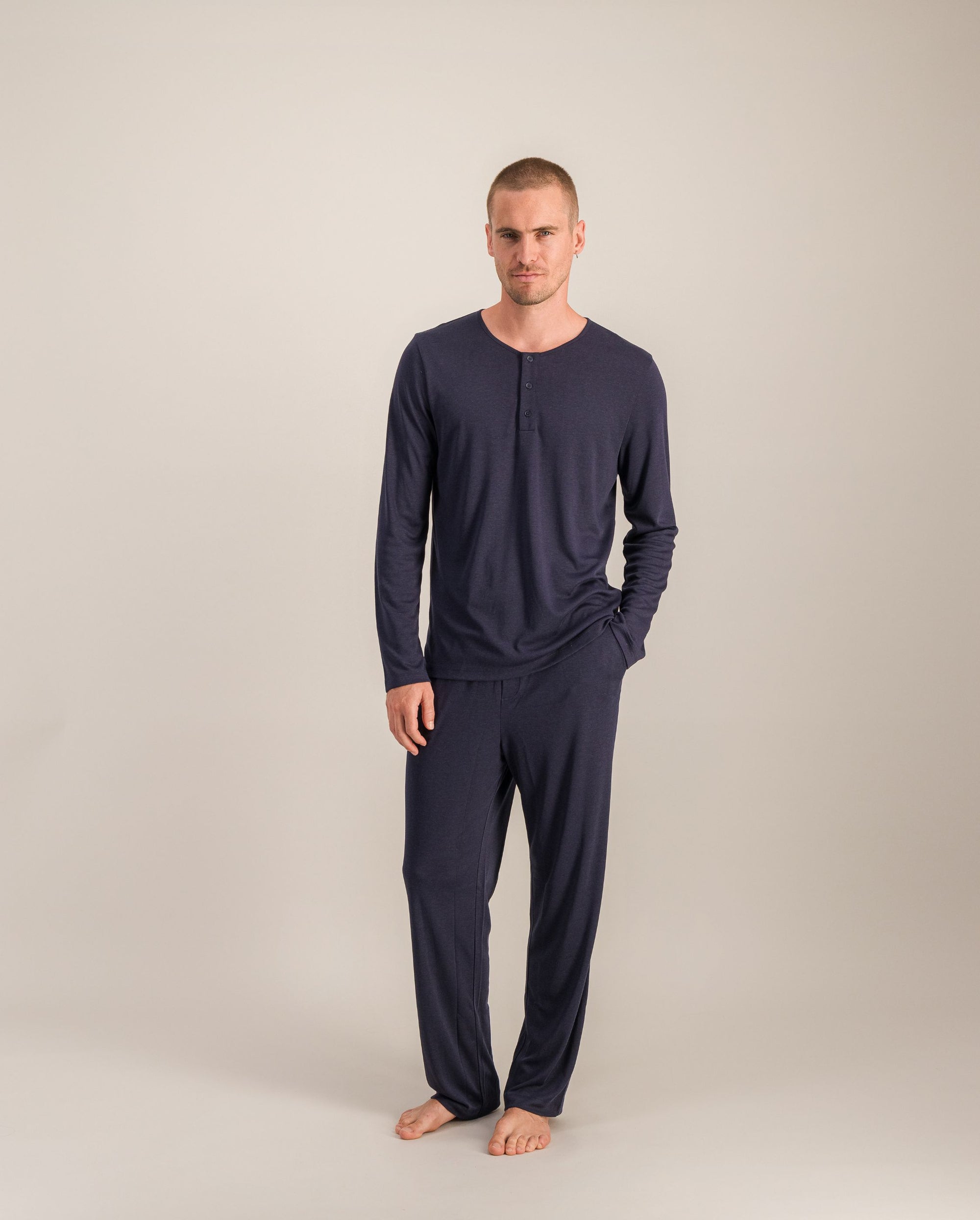 Haut de pyjama homme, marine