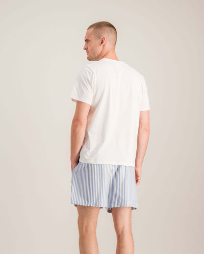 Men's Tencel pajama shorts, sky blue