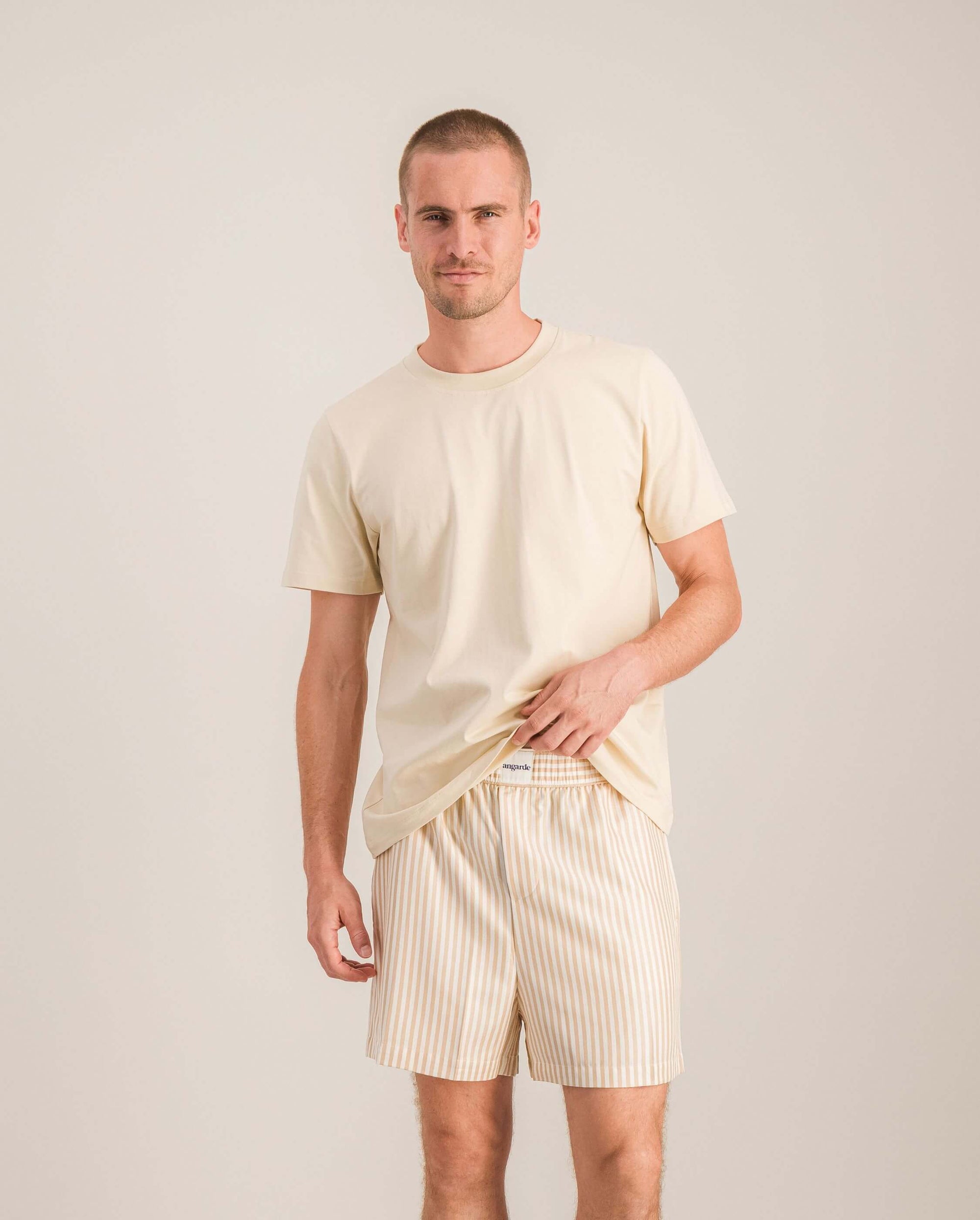 Short pyjama homme, latte zoom Angarde