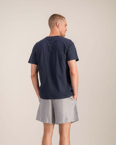 Short pyjama homme, marine dos Angarde