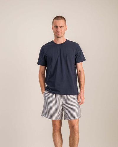 Short pyjama homme, marine poches Angarde