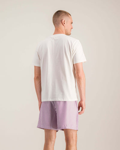 Short pyjama homme, violet dos Angarde