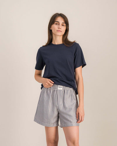 Short pyjama femme, marine zoom Angarde