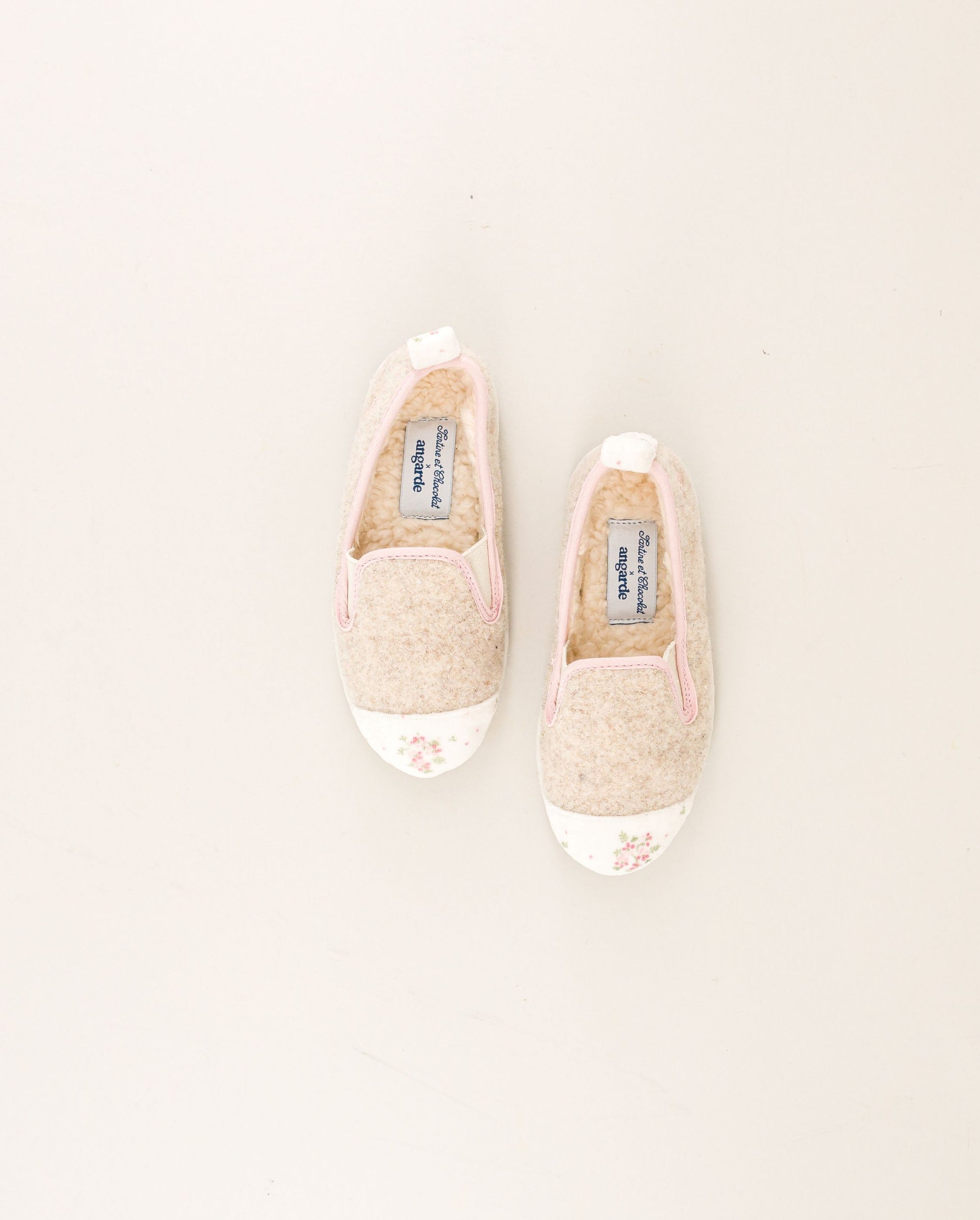 Chausson enfant collab' x Tartine et Chocolat, fleurs