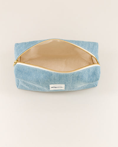 Toiletry bag, faded blue