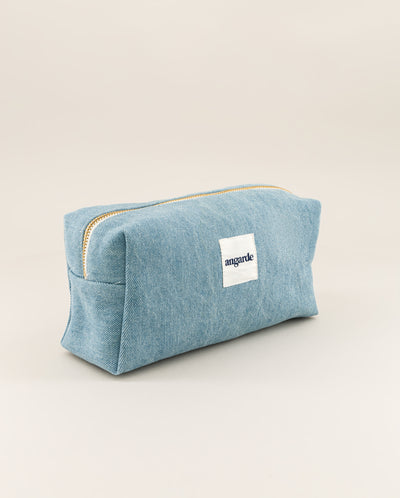 Toiletry bag, faded blue