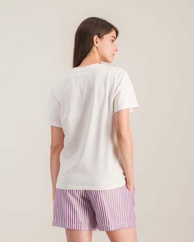 T-shirt femme coton bio, blanc