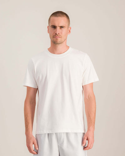 Men's organic cotton tee, white