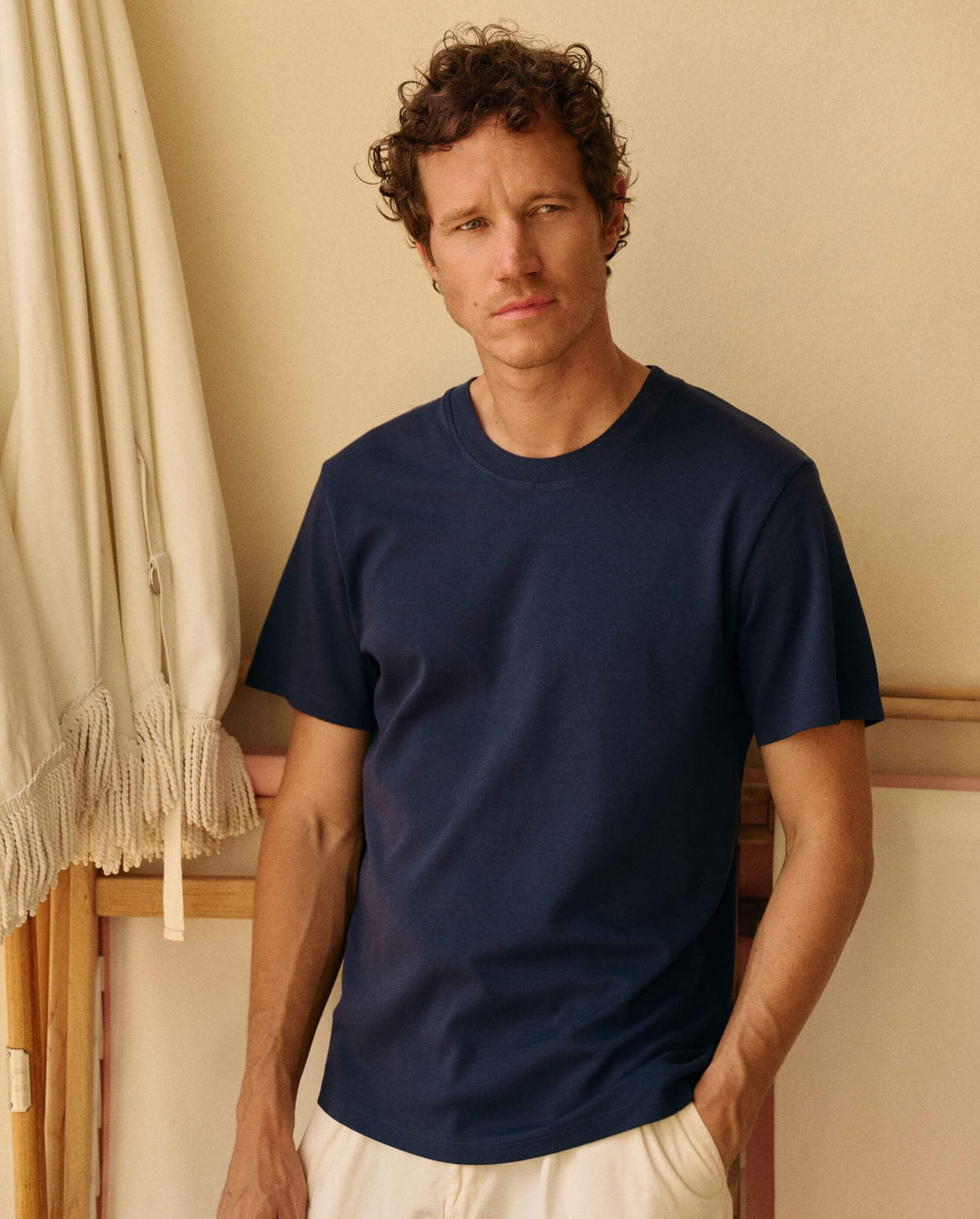 T-shirt homme coton bio marine focus Angarde