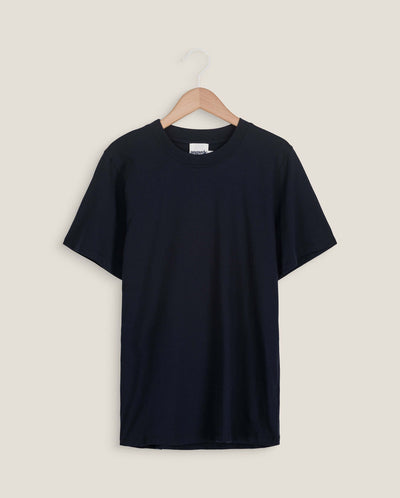 Women's organic cotton tee, navy