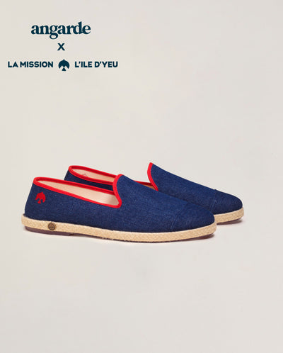 Men's cotton espadrille, collab x la mission