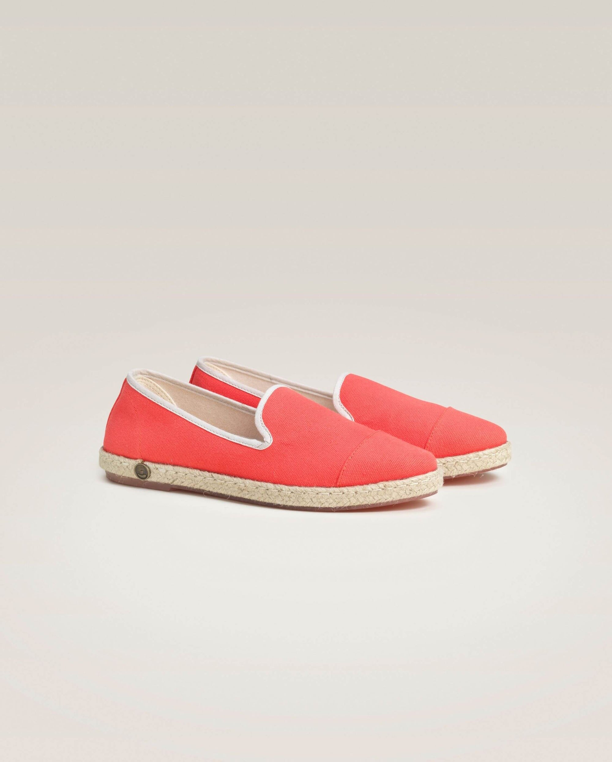 Espadrille homme coton, rose Angarde