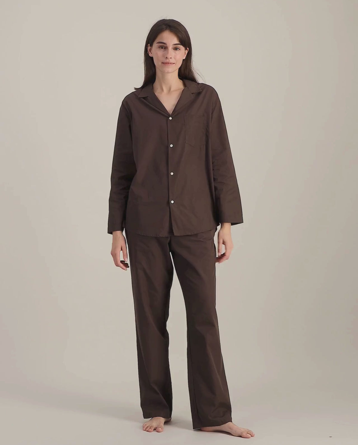 Pyjama femme coton bio, chocolat vidéo Angarde