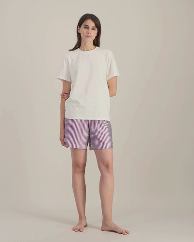 Short pyjama femme, violet video Angarde