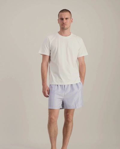 Men's Tencel pajama shorts, sky blue